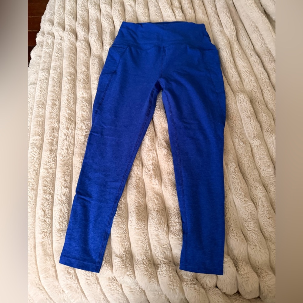 Beyond Yoga Space Dye Blue Leggings Size XL